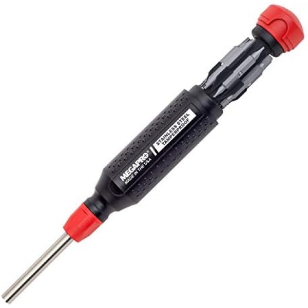 Megapro Tamperproof Multi Bit Screwdriver 15 in 1 Stainless Steel Shaft