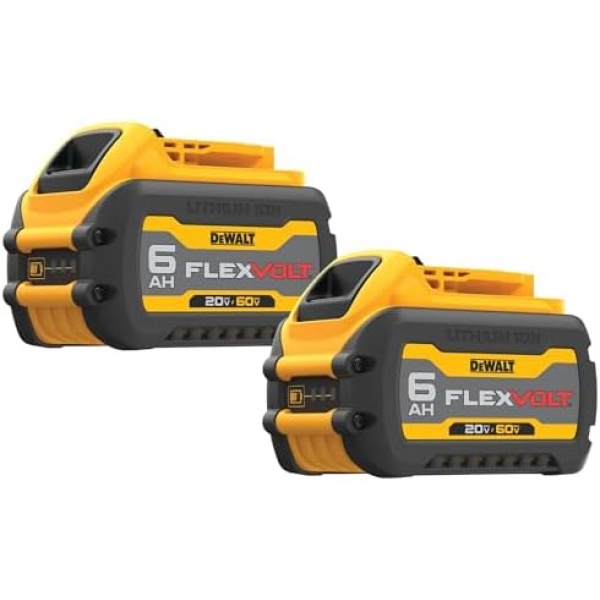 DEWALT 20V MAX* Batteries, Premium, 6.0-Ah, 2-Pack (DCB606-2)