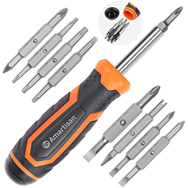 Amartisan 18-in-1 Multi-bit Screwdriver Set Tool All in One, Portable